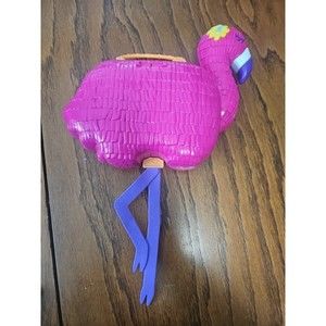 Polly Pocket Big Compact Flamingo Party Playset  Mini Toy Dolls Etc